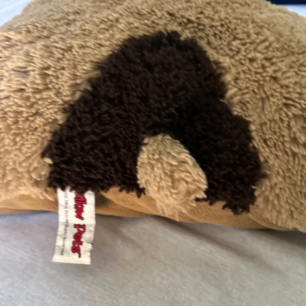 Pillow Pets Original Playful Puppy Brown Tan Dog Plush Folding Stuffed Animal 18